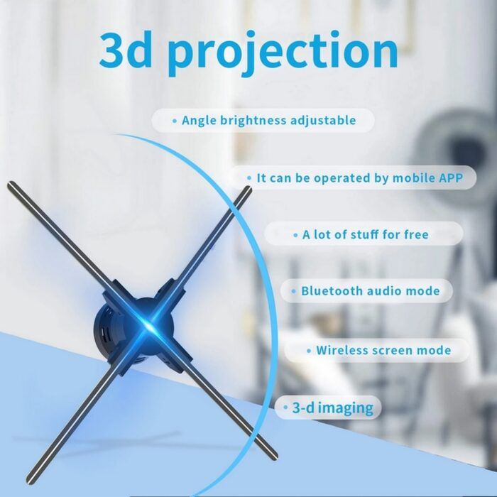 Elloindia 65cm 3D Hologram fan