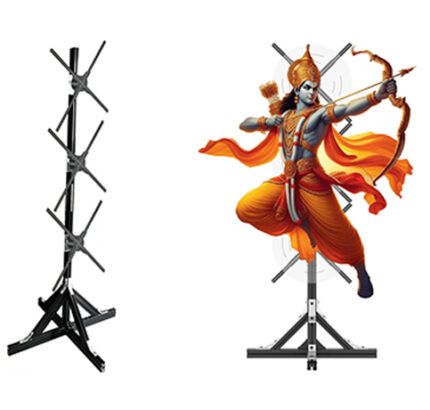 ELLO INDIA 6x2.5 ft Vertical 3D Hologram Display Kit - Includes 3x 65cm Fans & Heavy Stand (Unlimited Splicing)