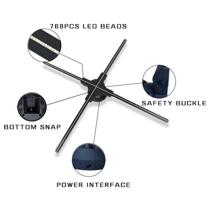 Elloindia 3D Hologram fan