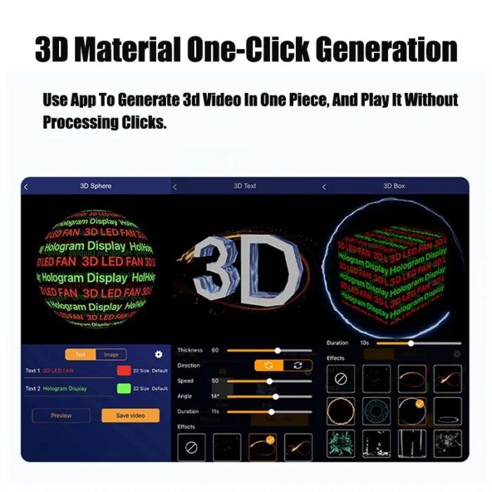 Elloindia 3D Hologram fan
