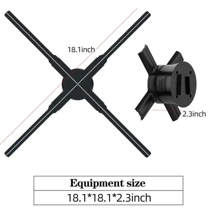 3D Holographic fan 46cm