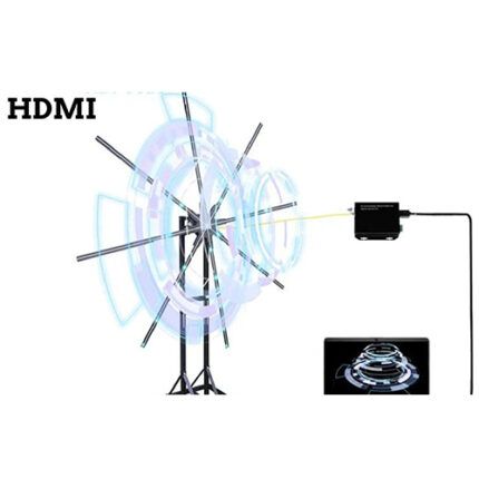 ELLO INDIA 150cm Professional 3D Hologram Fan with HDMI Input (Optical Fiber), High Resolution (2048x2880), 320W Power