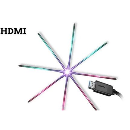 ELLO INDIA 180cm Extreme Scale 3D Hologram Fan with HDMI Input, High Resolution (2048x2512), 400W Power