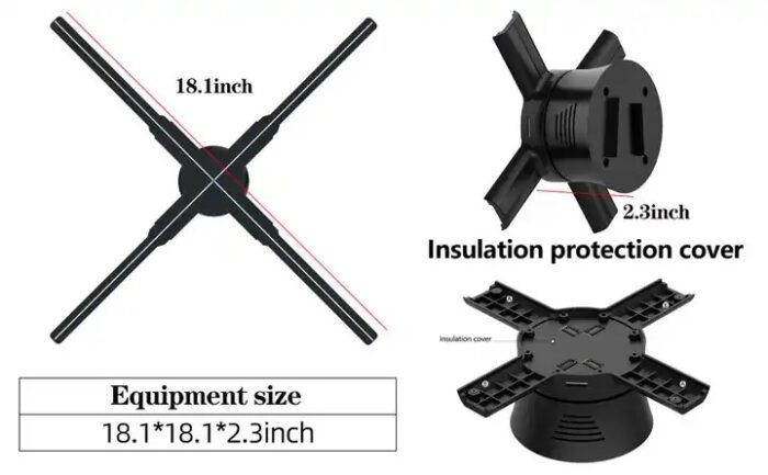 Ello India 46cm 3D Holographic fan