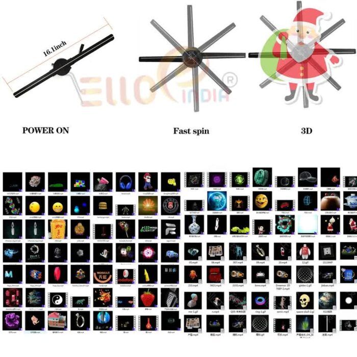 elloindia 3D Holographic fan